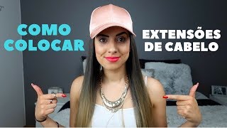 COMO COLOCAR EXTENSÕES DE CABELO  ACBEAUTYMAKEUP [upl. by Sukramed191]