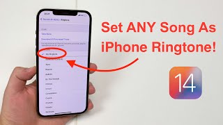 2021 How to set ANY Song as iPhone Ringtone  Free and No Computer [upl. by Ettenhoj]