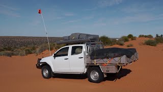 Simpson Desert with Isuzu Dmax and Gordigear Roof Tent  Awning [upl. by Nahta420]