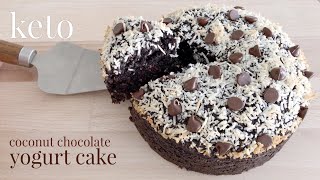 Keto Coconut Chocolate Yogurt Cake [upl. by Verile290]