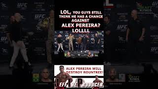 Khalil Rountree LOOKS SCARED and AFRAID standing in front of UFC Champion ALEX PEREIRA at UFC 307 [upl. by Iny186]