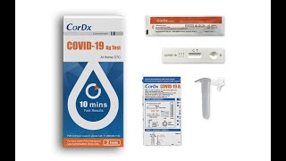 CorDx COVID19 Ag Test Easy Affordable Testing At Home [upl. by Kcirdehs]