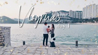 VLOGMAS DAY 1 來啦 聖誕開箱 海邊走走 裝聖誕樹🎄 [upl. by Kimbra]