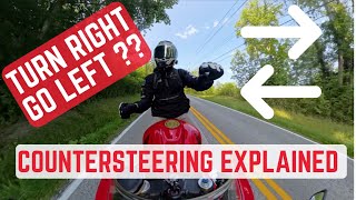 BEGINNERS Lesson on CounterSteering  MotoVlog HowTo [upl. by Htennek]