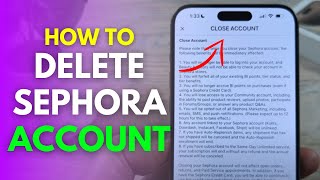 How To Cancel And Delete Sephora Account Using App [upl. by Denis]