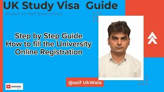 Step by Step Complete Guide  How to fill UK University Online Registration Form ukstudyvisaguide [upl. by Colligan]