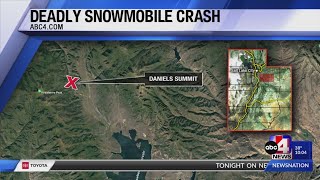 Woman killed in snowmobile crash in near Daniels Summit [upl. by Ayrotal]