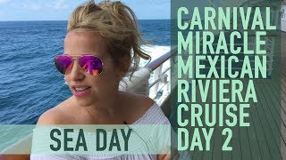 Carnival Miracle Cruise Vlog  Day 2 Sea Day [upl. by Imeon]