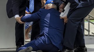 Joe Biden cannot walk on stage without falling over [upl. by Cart]