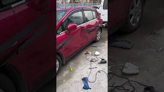 Car door dent repair process Good tools and machinery make work easy [upl. by Layap946]