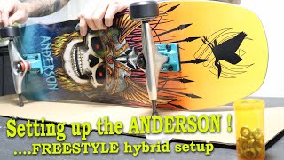 POWELL PERALTA Andy Anderson FREESTYLE hybrid setup  Assembling a skateboard [upl. by Isherwood]