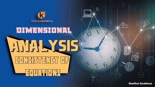 Checking the dimensional consistency of equations  dimensional analysis kisembo academy [upl. by Saucy]