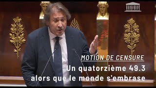 PLFSS 2024  mon explication du vote de la motion de censure [upl. by Nnylak]