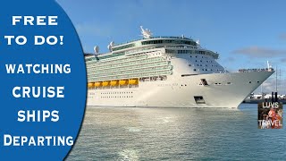 Need a Break from the Theme Parks FREE TO DO Watch the Cruise Ships Depart at PORT CANAVERAL [upl. by Killarney600]