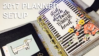 2017 Personal Planner Setup – Kikki k Medium Black Leather Planner [upl. by Dietsche]