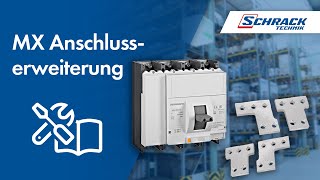 Installation von Anschlusserweiterung für MX Leistungsschalter  Schrack Technik [upl. by Dihahs]