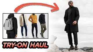 MINIMALIST WARDROBE TRY ON HAUL FALL 2018  Smart Casual Basics  Essentials  StyleOnDeck [upl. by Randolph754]