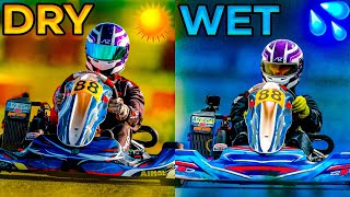 Slicks VS RAIN in Karting [upl. by Ralston]