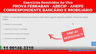 Exercícios da Prova FEBRABAN FBB Correspondente Bancário ABECIP CA300 ANEPS Dever das IFS [upl. by Jori188]