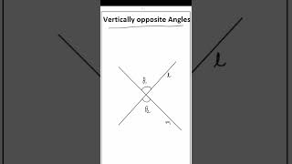 Vertically Opposite Angles  LINES AND ANGLES  CLASS 9 exam basicmath education mathematics [upl. by Irmine]