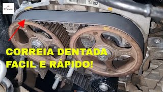 Troca da correia dentada dos motores Renault k4m Sincronismo e aperto sandero duster megane logan [upl. by Dnama]