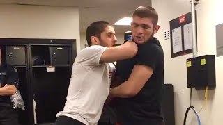 Khabib Nurmagomedov SPARRING Islam Makhachev Rare Footage [upl. by Ella]