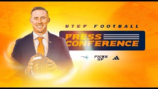 UTEP Football Press Conference  Week 3 [upl. by Sirah]