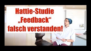 HattieStudie oft FALSCH verstanden von Lehrern “Feedback” ≠ Feedback Effekt d073 [upl. by Rramaj993]