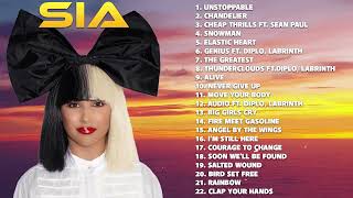 SIA Greatest Hits Full Album 2022  SIA Best Songs Playlist 2022 [upl. by Atinrahs]