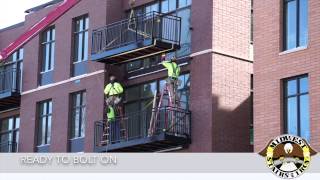 Midwest Stairs amp Iron Ready to Bolt On Balconies [upl. by Kele735]