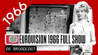 EUROVISION SONG CONTEST 1966 FULL SHOW AS BROADCAST LUXEMBOURG CITY LUXEMBOURG TELE LUXEMBOURG [upl. by Sucrad]