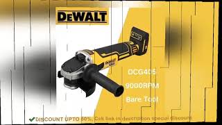 DEWALT DCG405 100125mm 18V lithium battery brushless flat head angle [upl. by Kettie933]