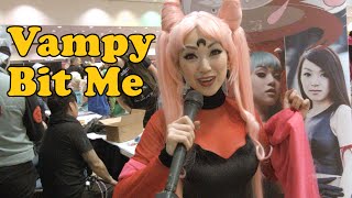 Vampy Bit Me Black Lady Interview Anime Expo 2014 [upl. by Nybor528]