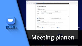 Zoom Meeting planen  Personen zum Meeting einladen ✅ Tutorial [upl. by Lyrrehs]