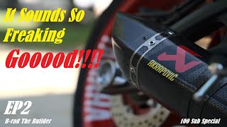 2021 MT07 Akrapovic Full Carbon Exhaust Install and Sound Test  EP2  VERY VERY DETAILED [upl. by Suoirad]