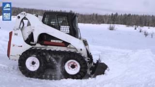 Camso Rubber OTT overthetire tracks for skid steers perform during winter [upl. by Damiani]