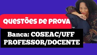 Prova da COSEACUFF PROFESSORESDOCENTE CONCURSO DE MARICÁ PREFEITURA DE MARICÁ [upl. by Yerot]