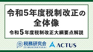 令和５年度税制改正の全体像【令和５年度税制改正大綱要点解説】 [upl. by Ilrac774]