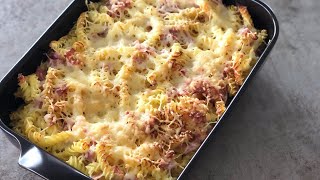 Gratin de Pâte Jambon Gruyère [upl. by Corsiglia]