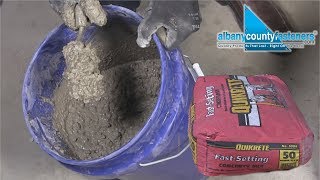 How To Mix FastSetting Concrete  DIY [upl. by Kelvin416]