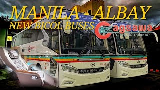 Manila  Bicol  New Cagsawa Buses [upl. by Aix843]