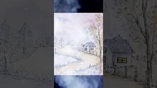 Winter ❄️ acrylicpainting art youtubeshorts winter love trending ytshorts reels instagram [upl. by Cerveny]