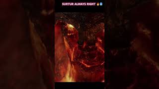 Surtur right thor destory asgard shortsviral shorts viralvideo thor avengers shortsfeed yts [upl. by Elysia526]