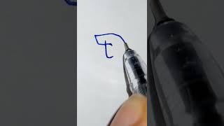 How to draw capital T on your hand  Easy drawing tutorial art [upl. by Ruberta]