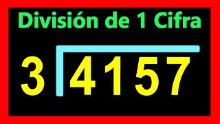 ✅👉 Divisiones de 1 Cifra afuera y 4 Adentro ✅Como Dividir por 1 Cifra [upl. by Ardnak43]