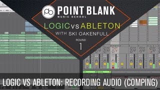 Logic VS Ableton Recording Audio Comping [upl. by Luzader]