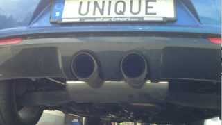 VW Golf R Exhaust  Stock vs Milltek [upl. by Eelorac380]