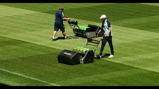 Watch The Cardiff City Grounds Team in Action With The Allett Evolution Mowers [upl. by Geraint]