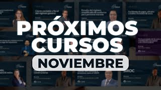 Próximos cursos en noviembre 2024 [upl. by Drona305]