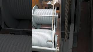 Wire rope installation and winding process for winch [upl. by Buyer]